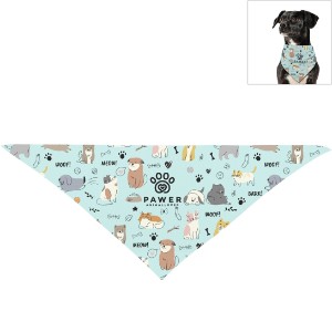 Small Triangle rPET Full Color Dye Sublimated Pet Bandana - HT6962