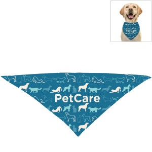 Large Triangle rPET Full Color Dye Sublimated Pet Bandana - HT6963