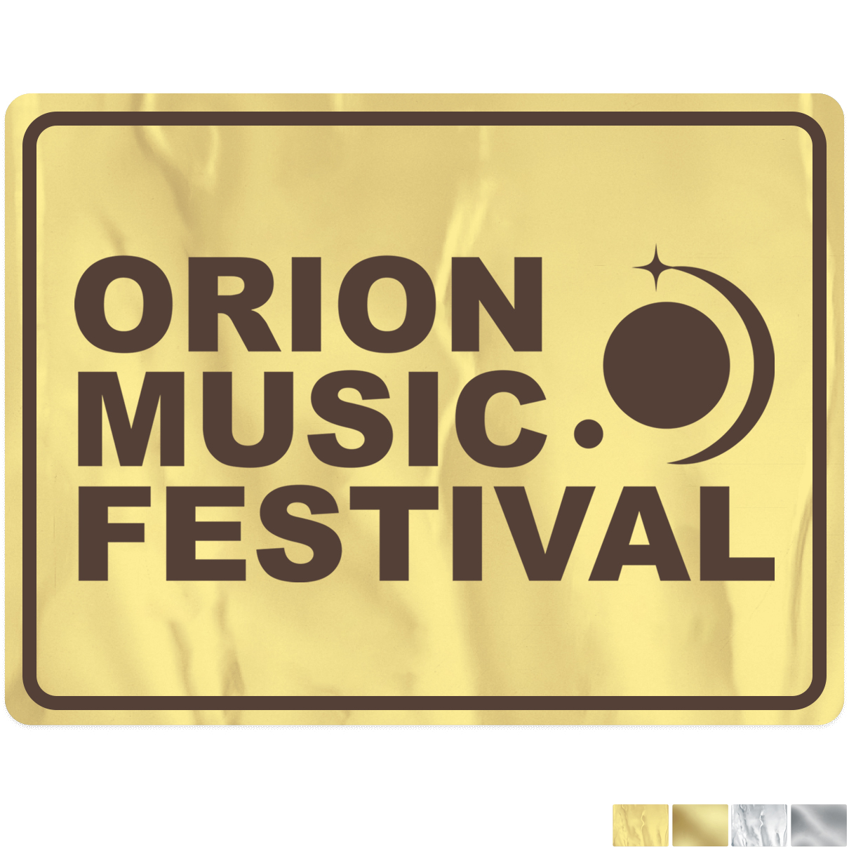 Product Photo 1 Rectangle Shape Custom Sticker - Foil, Large to 5-1/4"