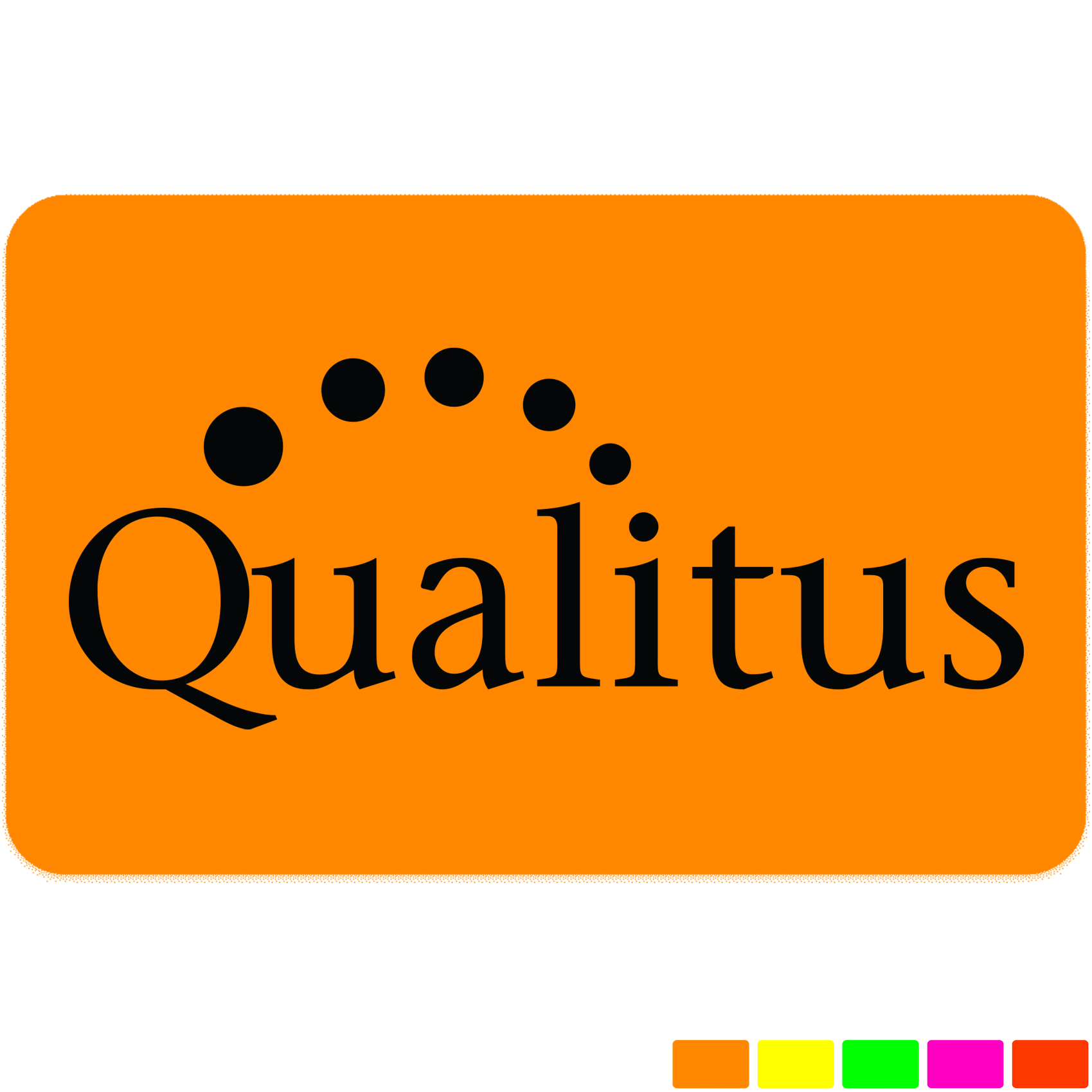 Product Photo 1 Rectangle Shape Custom Sticker - Neon, Extra Small to 2"