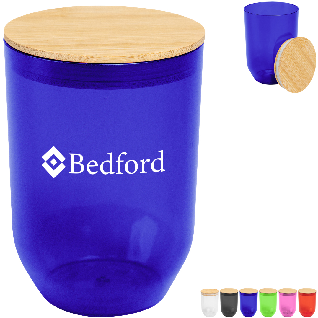 Product Photo 1 Montrose rPET Wine Tumbler w/ Bamboo Lid, 12oz.
