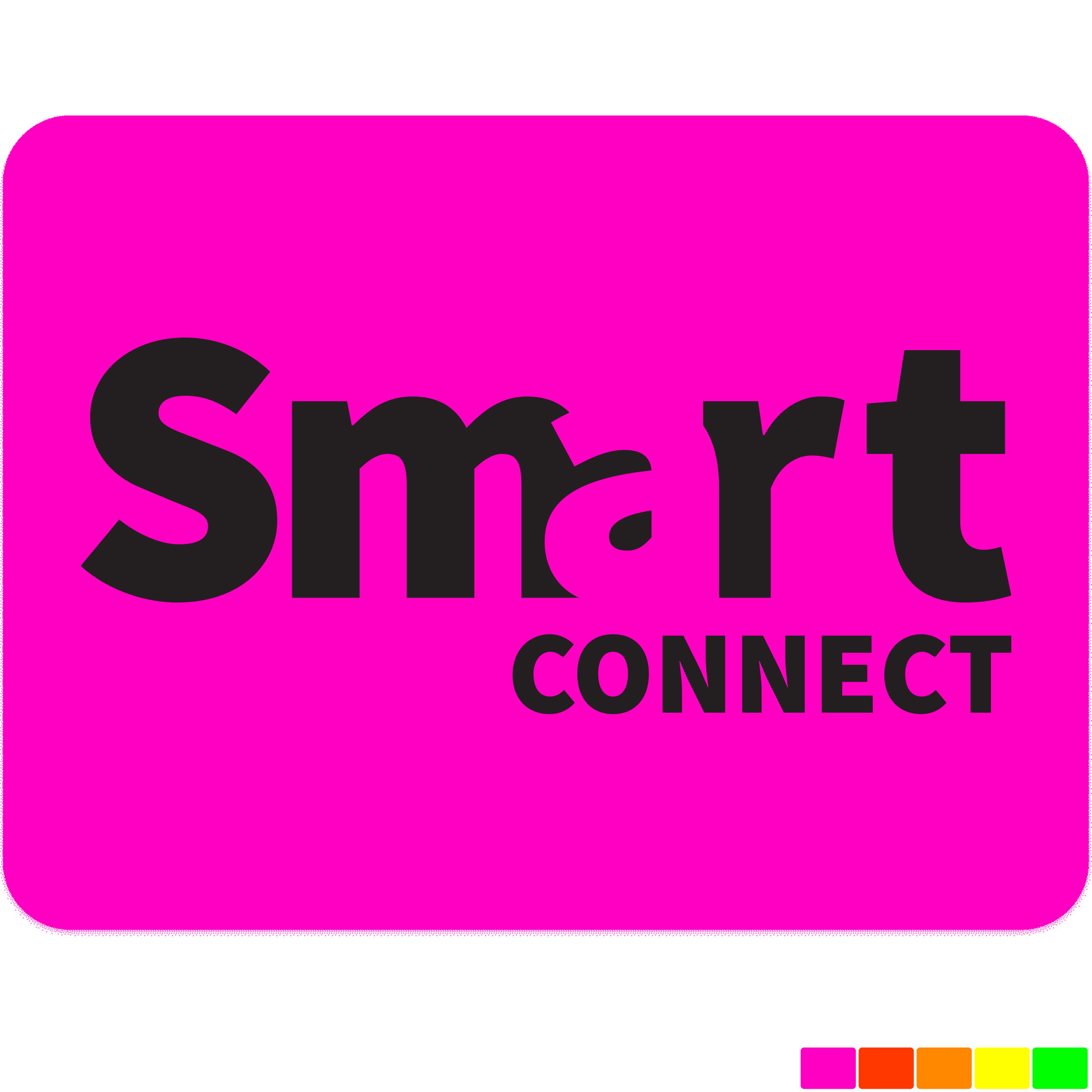 Product Photo 1 Rectangle Shape Custom Sticker - Neon, Small to 3"