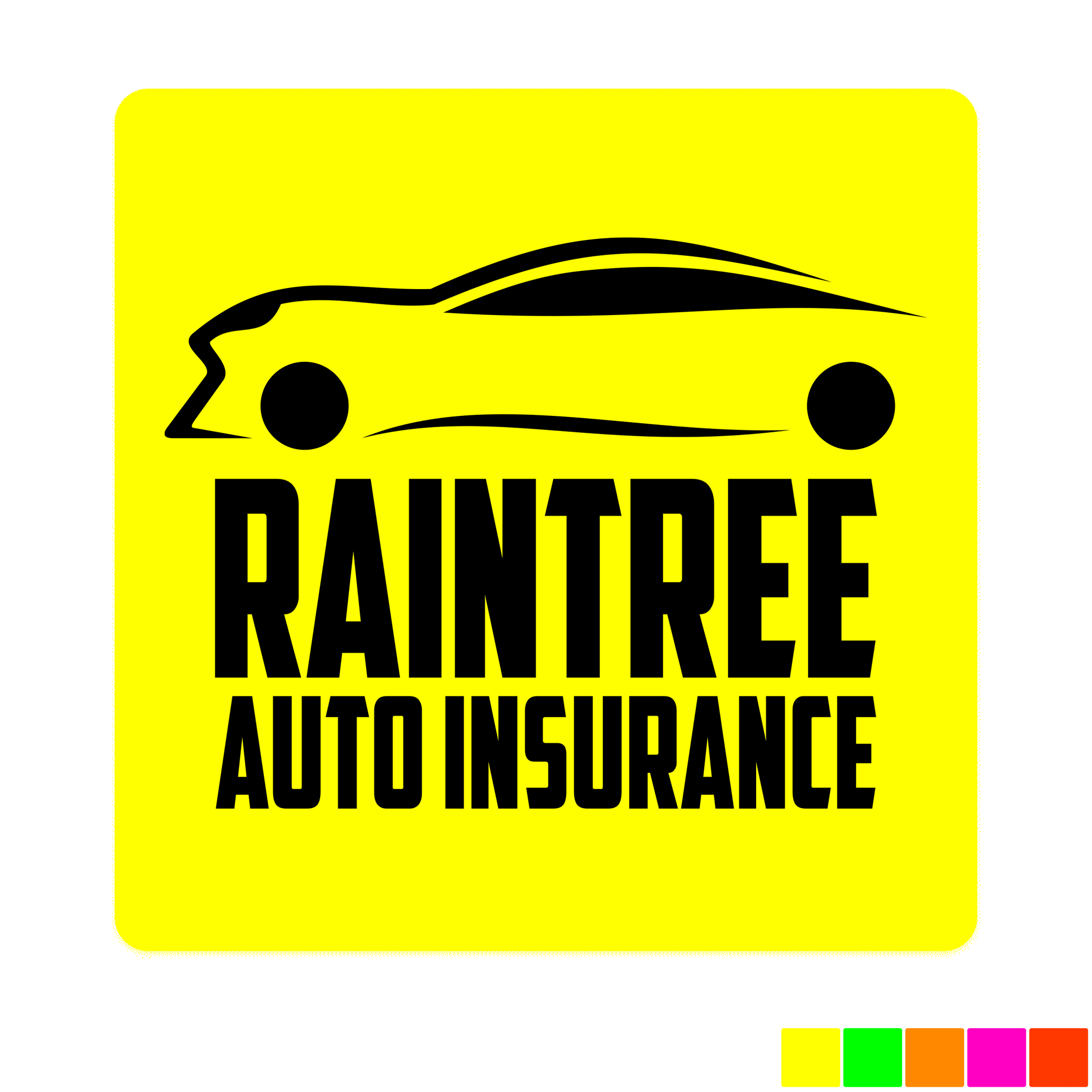 Product Photo 1 Square Shape Custom Sticker - Neon, 3-1/2" to 4"