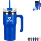 Outback Stainless Steel & Polypropylene Mug w/ Lid & Straw, 20oz.