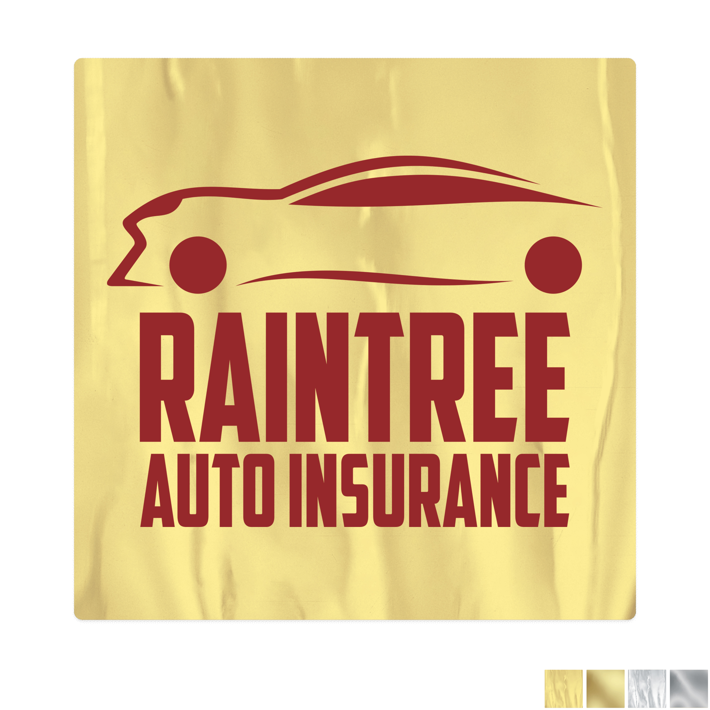 Product Photo 1 Square Shape Custom Sticker - Foil, 3-1/2" to 4"