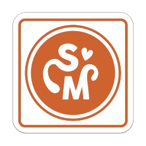 Square Shape Custom Sticker - Matte, 1-1/4" or 1-1/2" - GI1113