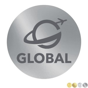 Round Shape Custom Sticker - Foil, 1/4" to 1" - GI1014