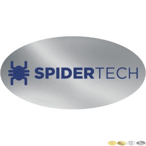 Oval Shape Custom Sticker - Foil, 1-1/2" to 2-1/4" - GI1049