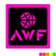Square Shape Custom Sticker - Neon, 2-1/2"
