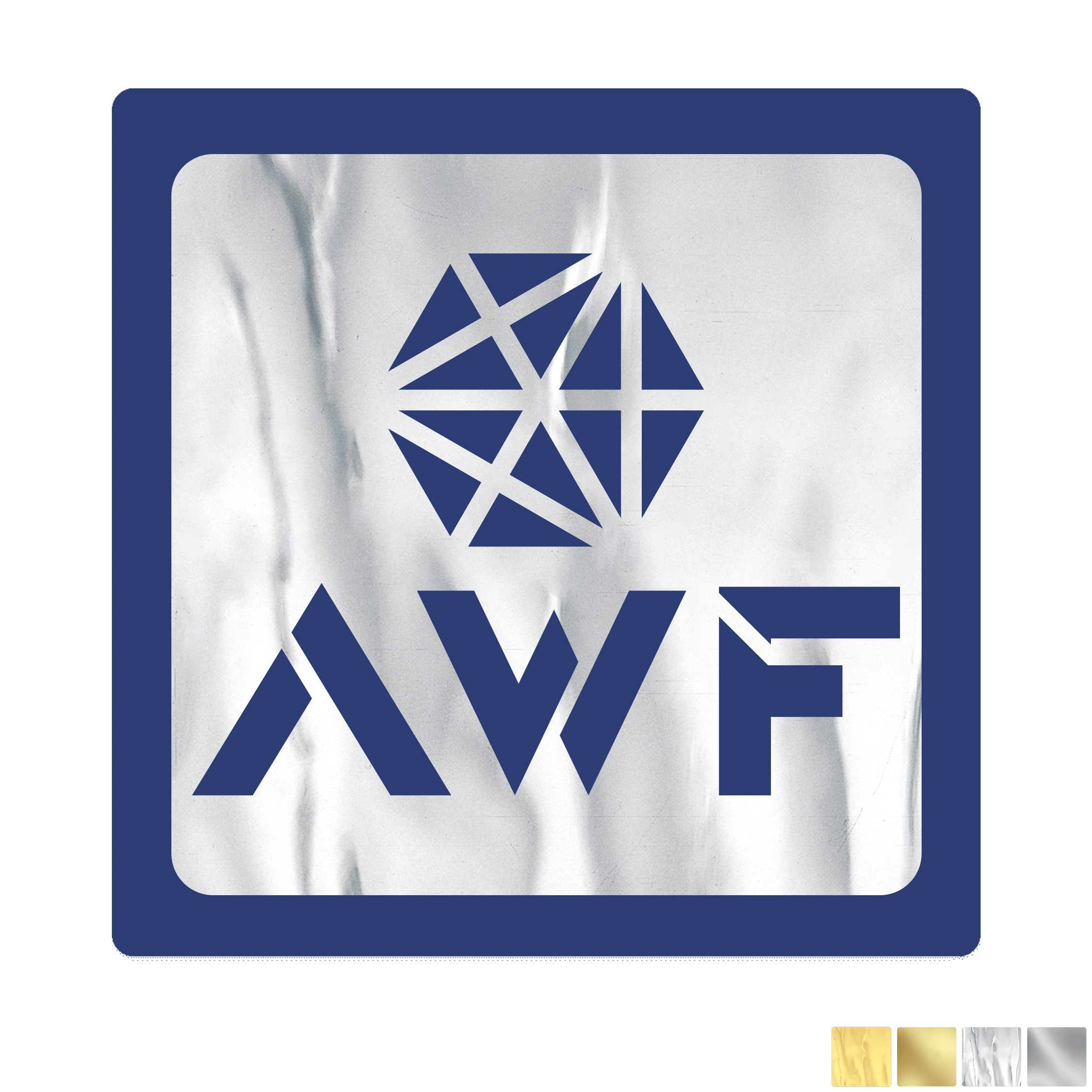 Product Photo 1 Square Shape Custom Sticker - Foil, 2-1/2"