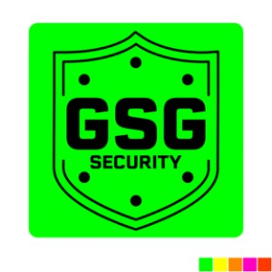 Square Shape Custom Sticker - Neon, 3" - GI1126