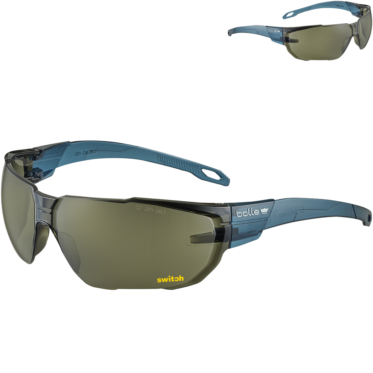 Product Photo 1 Bollé Swift Smoke Safety Glasses