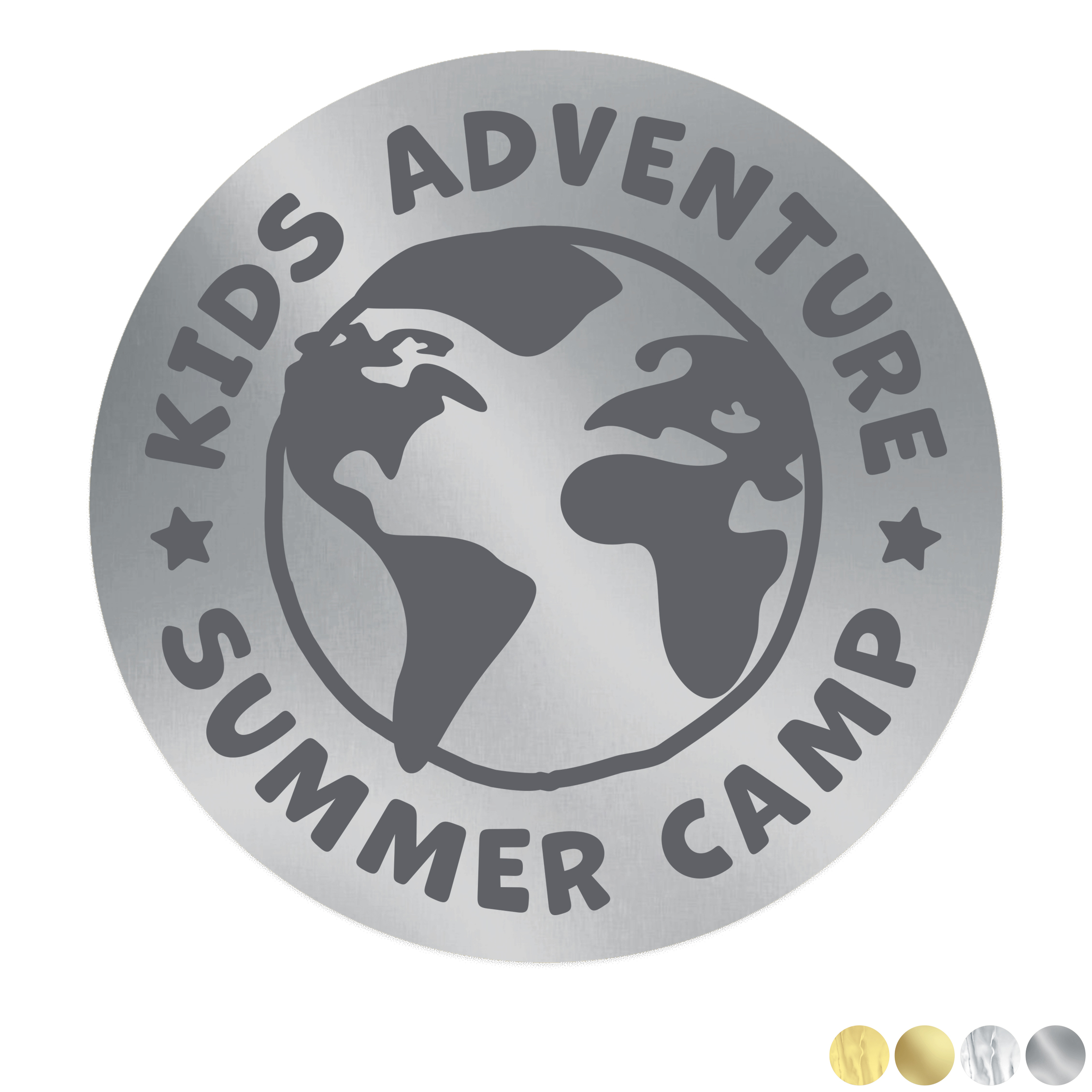 Product Photo 1 Round Shape Custom Sticker - Foil, 3-1/2" to 4"