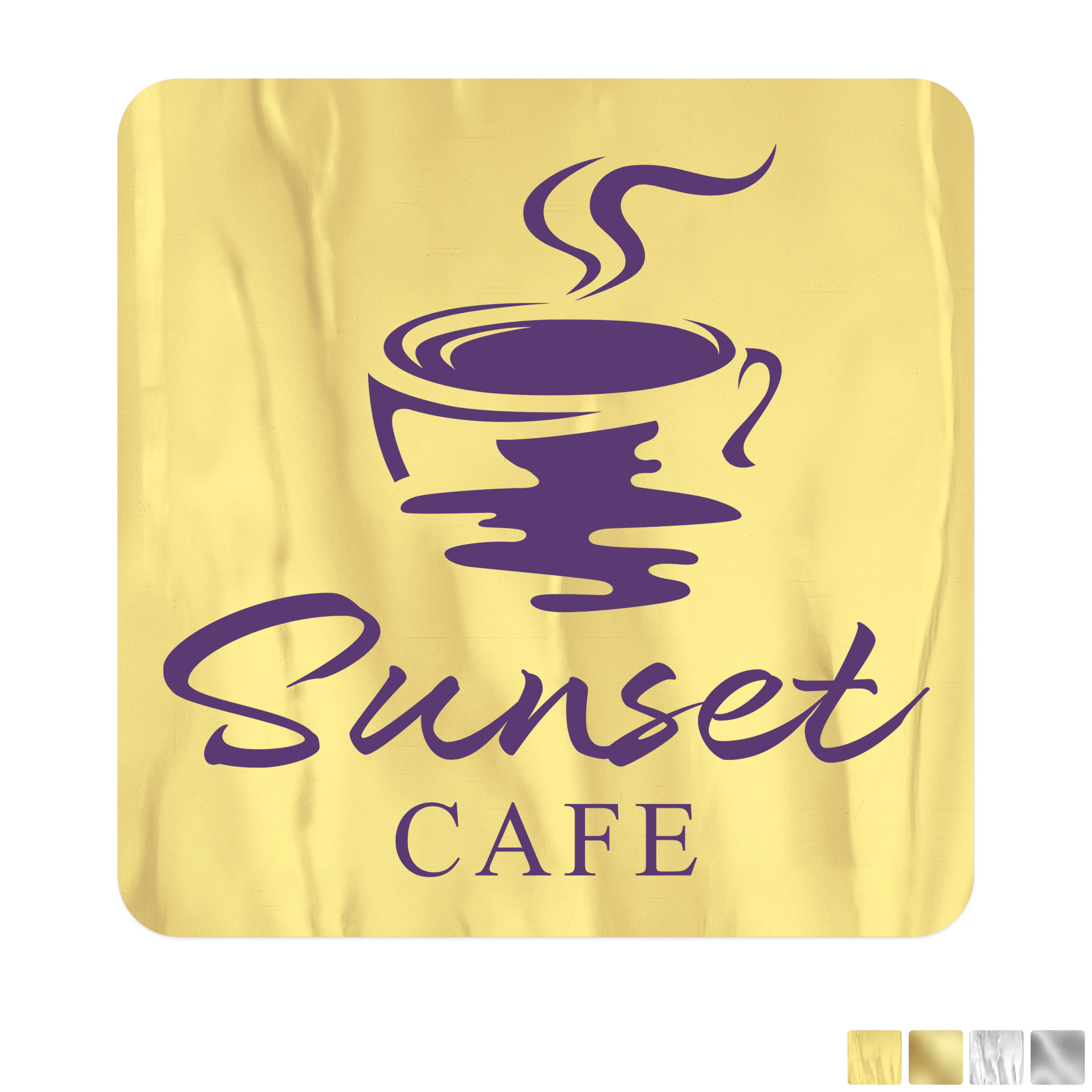 Product Photo 1 Square Shape Custom Sticker - Foil, 1-3/4" or 2"