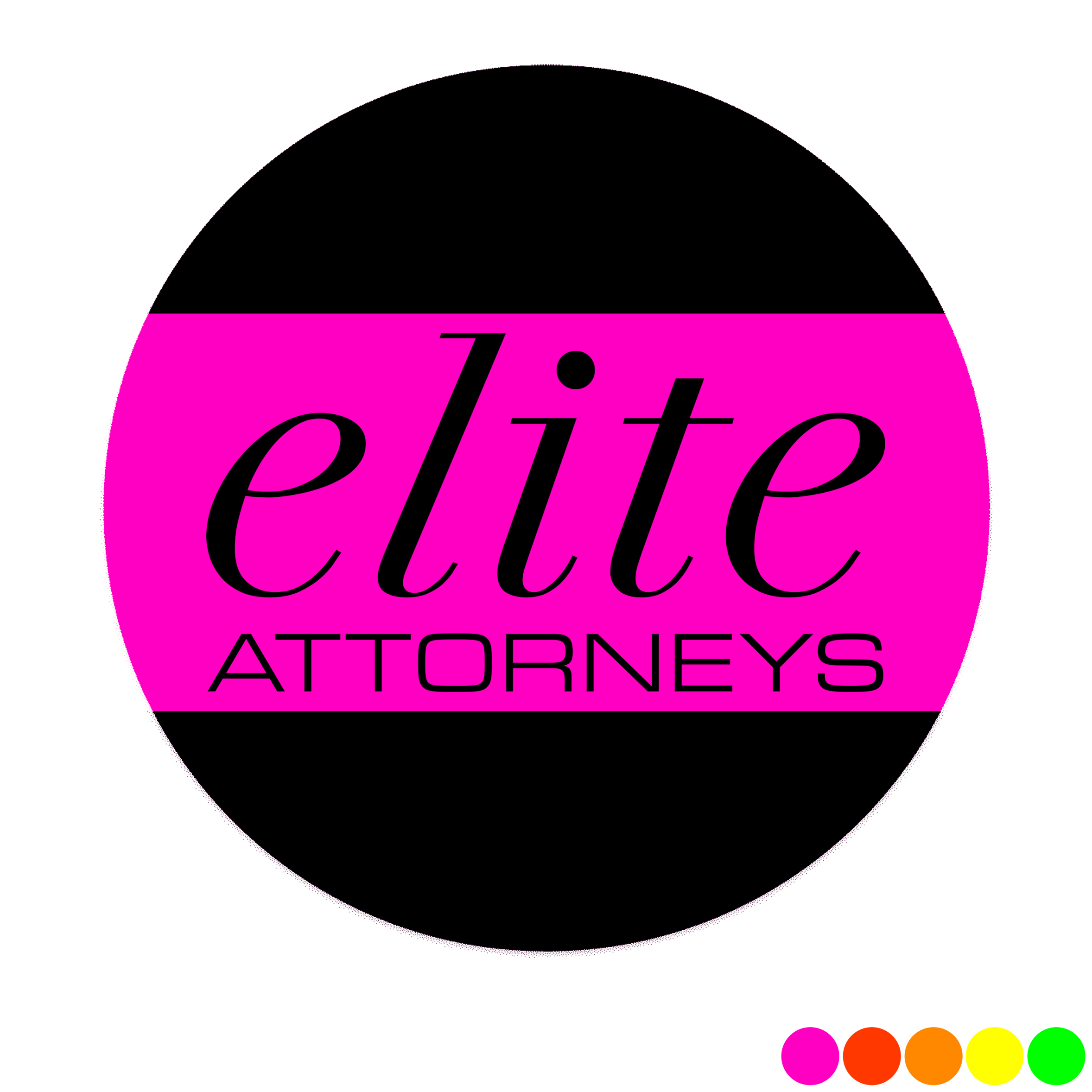 Product Photo 1 Round Shape Custom Sticker - Neon, 2-1/4" to  2-3/4"