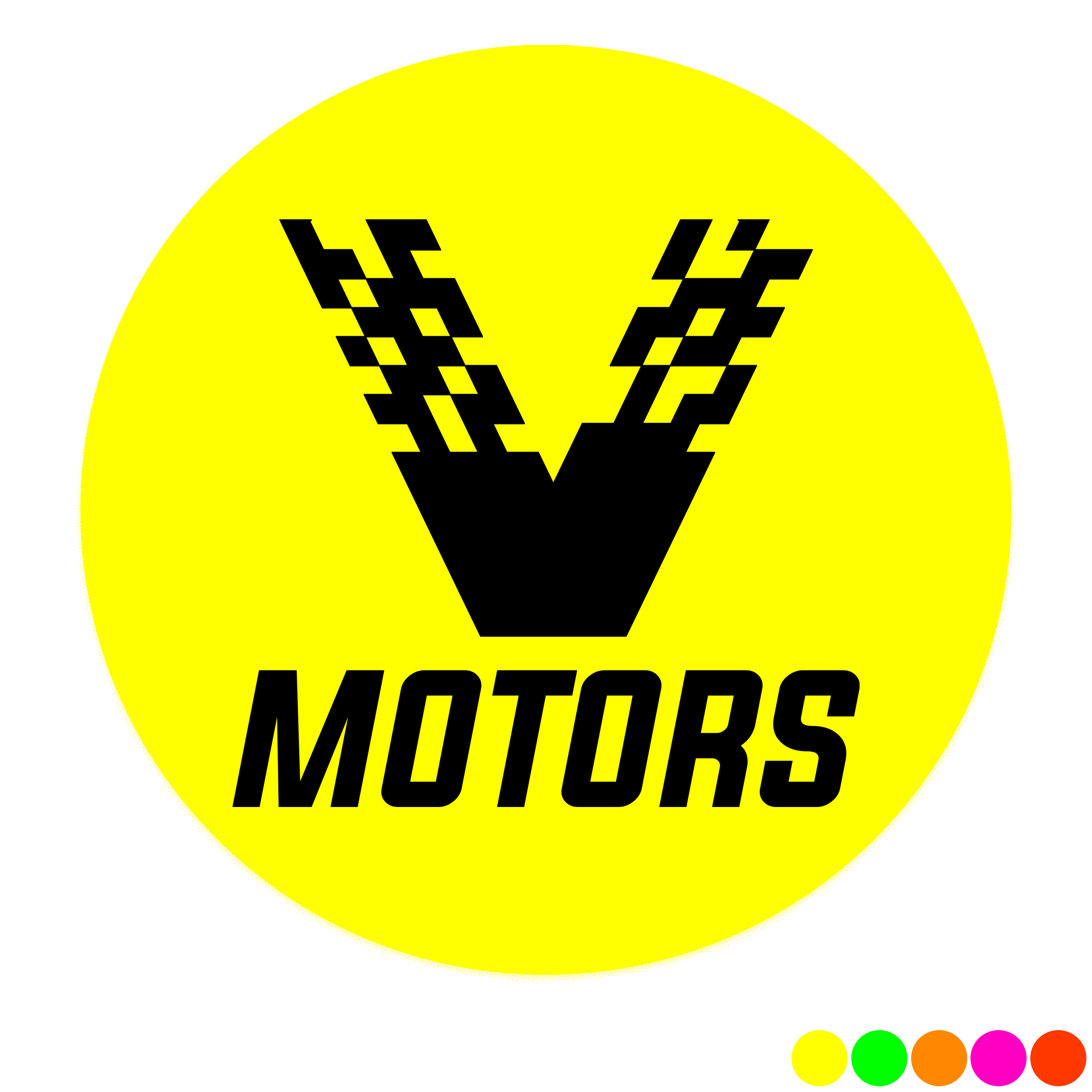 Product Photo 1 Round Shape Custom Sticker - Neon, 1-1/4" or 1-1/2"