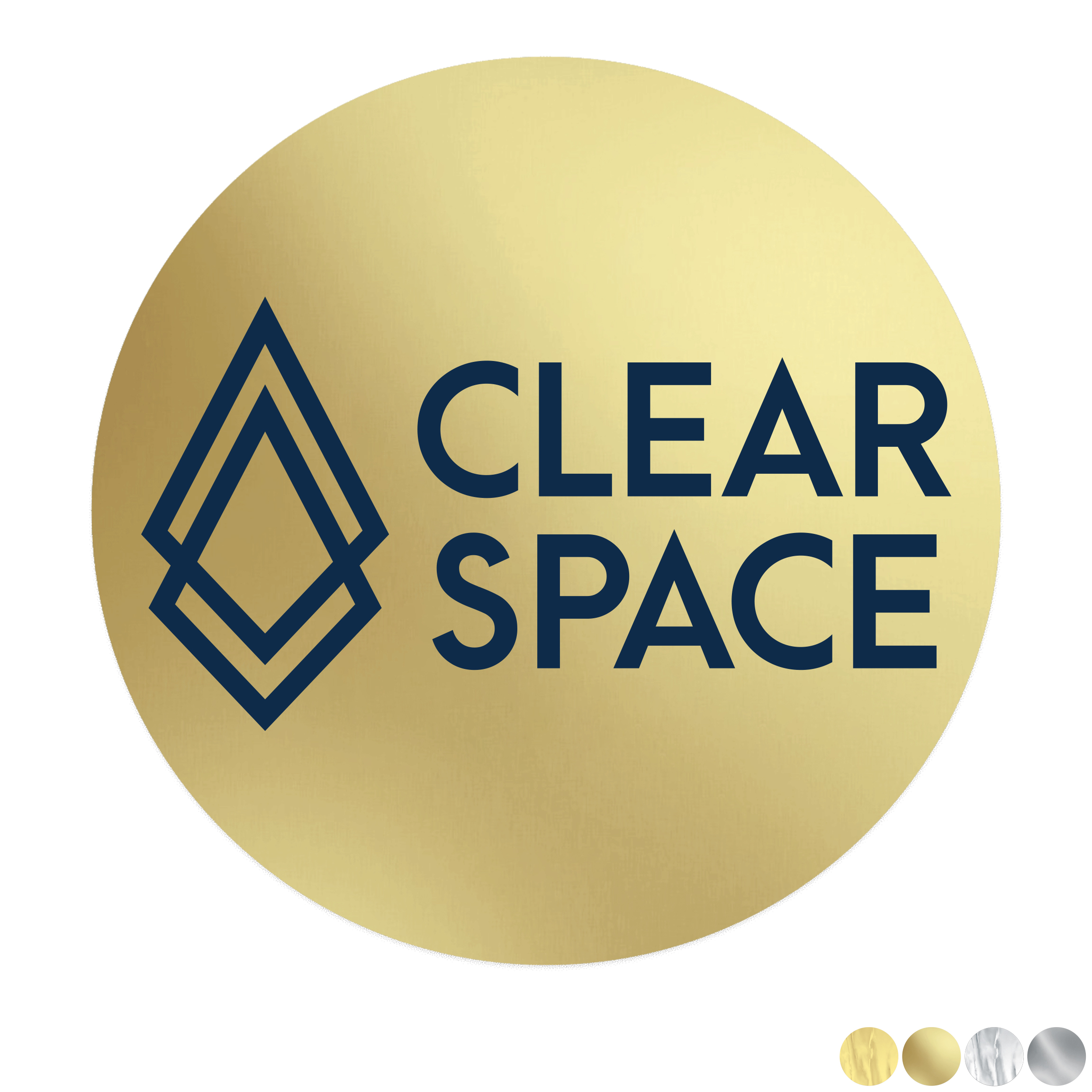 Product Photo 1 Round Shape Custom Sticker - Foil, 1-3/4" or  2"