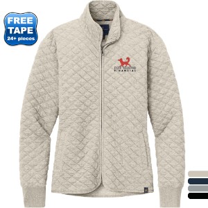 Brooks Brothers® Diamond Quilt Tri-Blend Ladies' Full Zip - WJ7306