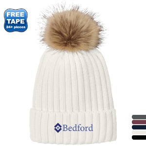 Port Authority® Faux Fur Pom Acrylic Beanie - WJ7328