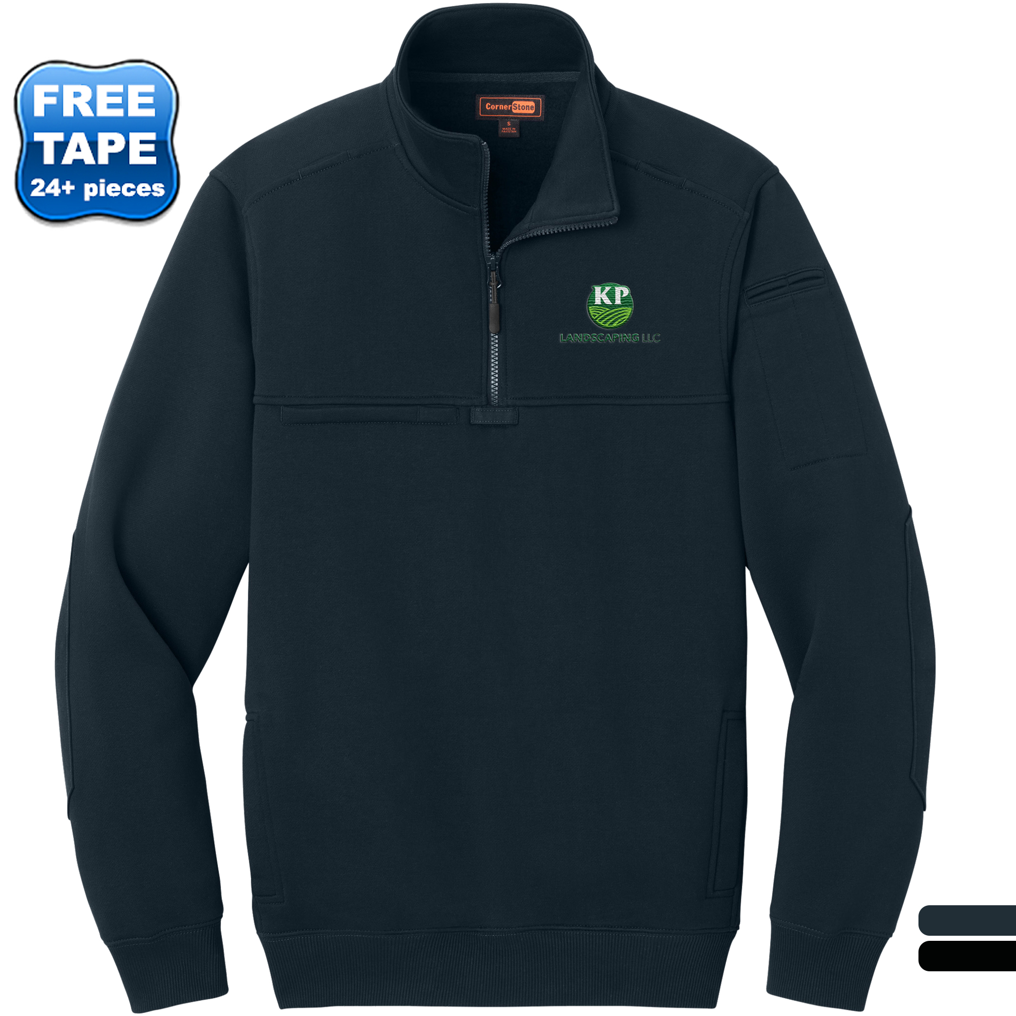 Product Photo 1 CornerStone® 12oz. Cotton/Poly Tough Fleece Men's Zip Job Shirt