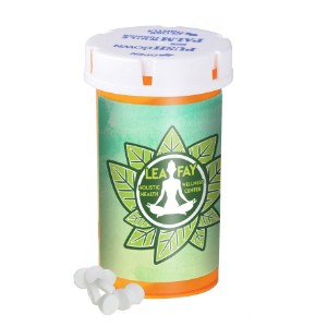 Sugar Free Peppermint Mini Mints in a Large Pill Bottle - MD4570