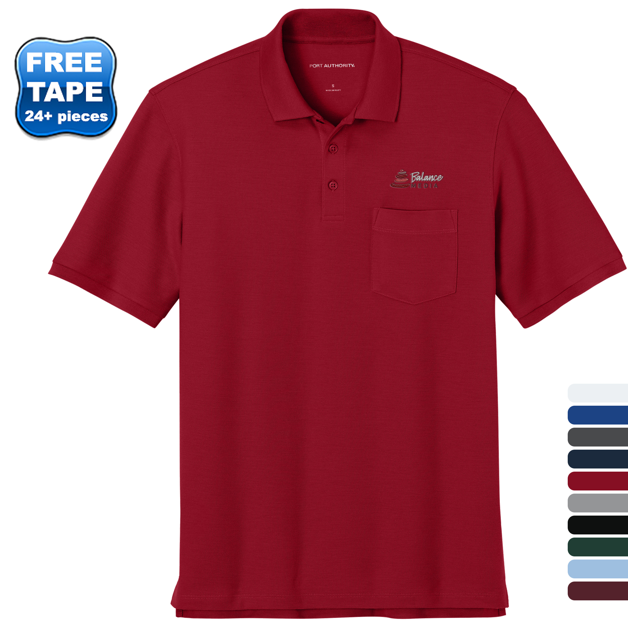 Product Photo 1 Port Authority® Wearever Signature Poly/Cotton Pique Pocket Men's Polo
