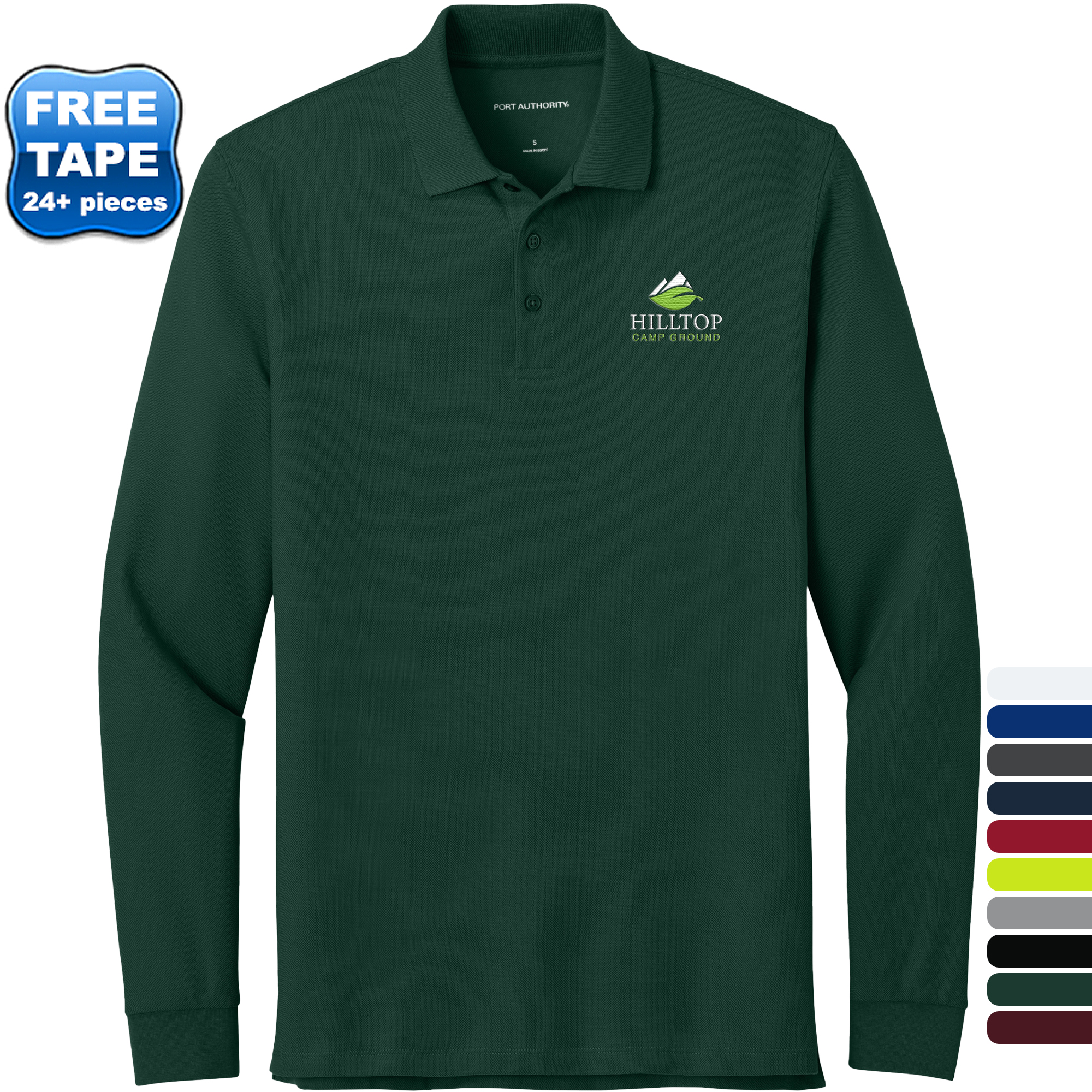 Product Photo 1 Port Authority® Wearever Signature Poly/Cotton Pique Long Sleeve Men's Polo
