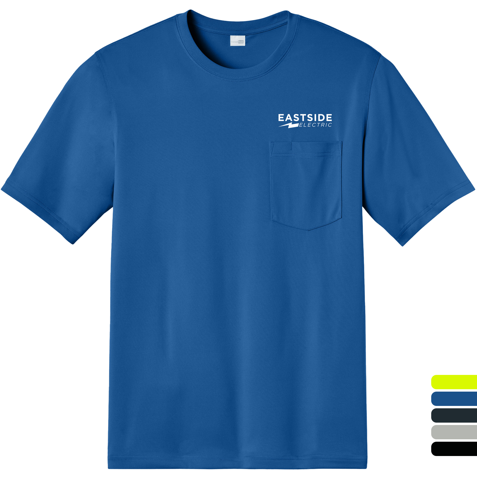 Product Photo 1 CornerStone® Workwear Pro Polyester Short Sleeve Unisex Tall Pocket Tee