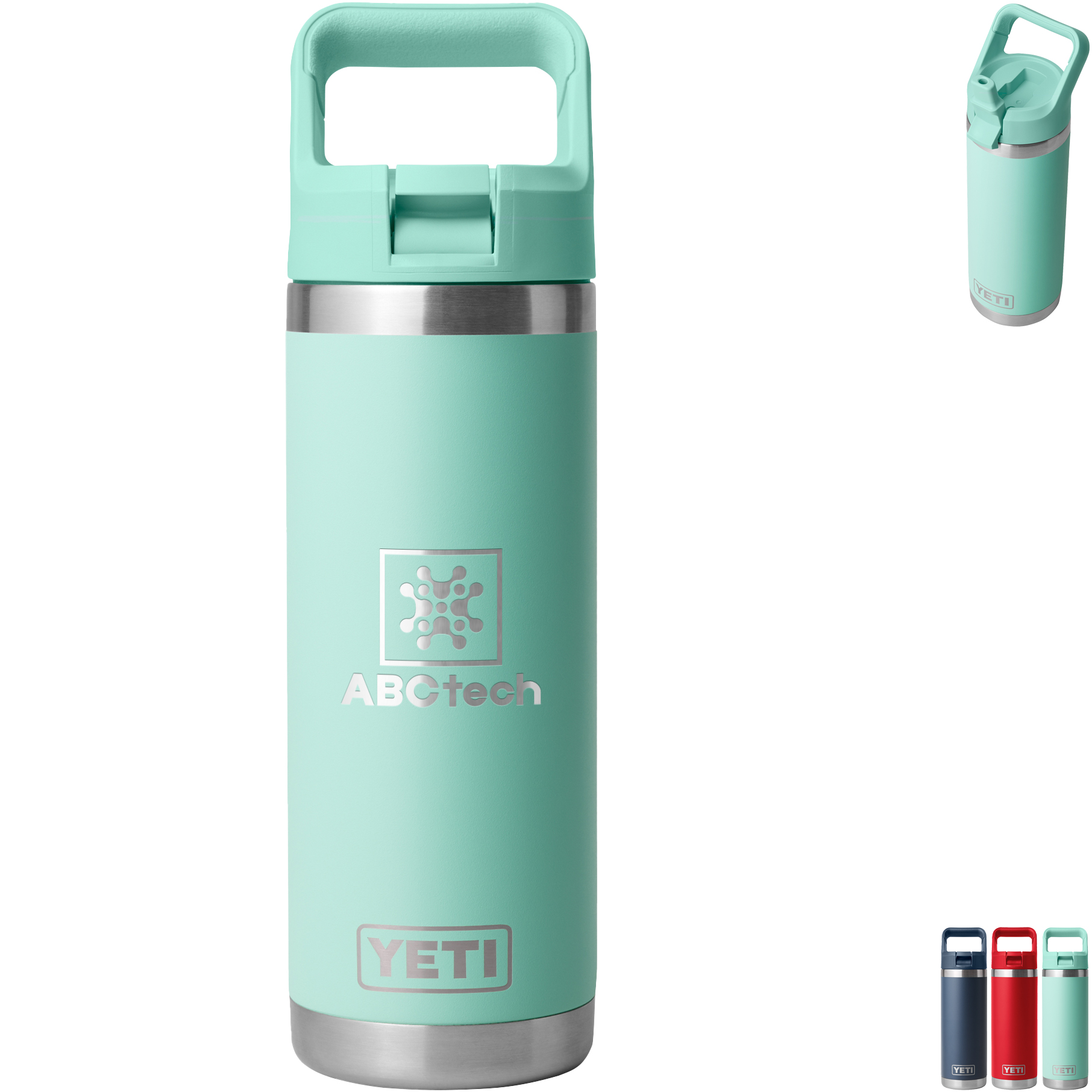 Product Photo 1 YETI® Rambler® Water Bottle with Color Matched Straw Cap, 18 oz.