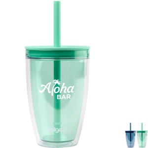 Cool Gear® Oasis Straw Tumbler, 14oz. - GM2546