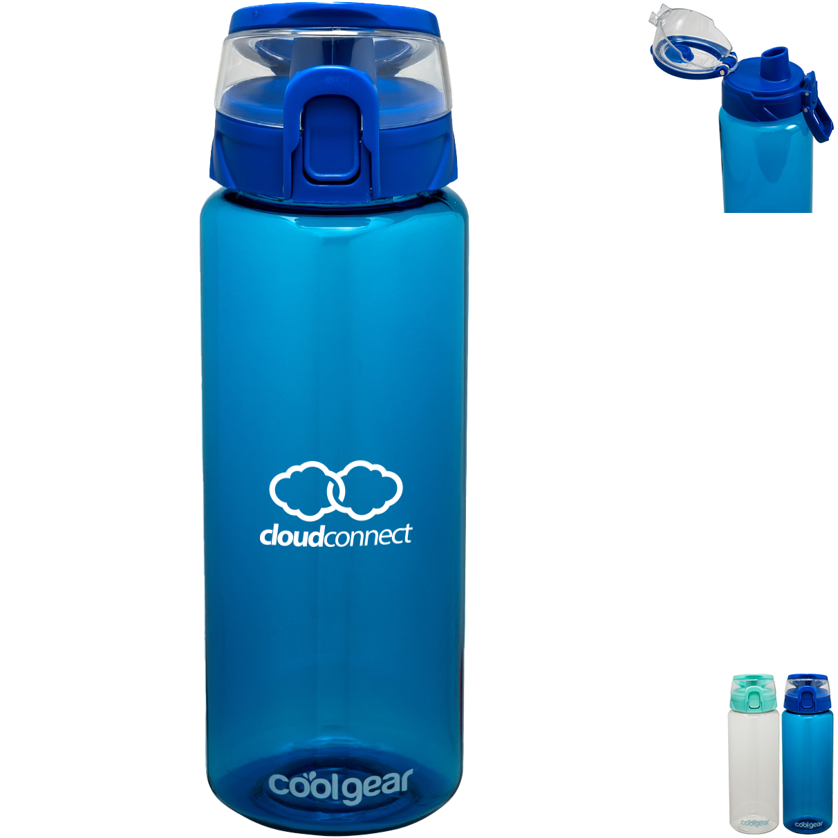 Product Photo 1 Cool Gear® Cylinder Tritan™ Bottle w/ Halo Lid, 32oz.