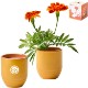 Modern Sprout® Garden Vibes Candle Marigold Planter