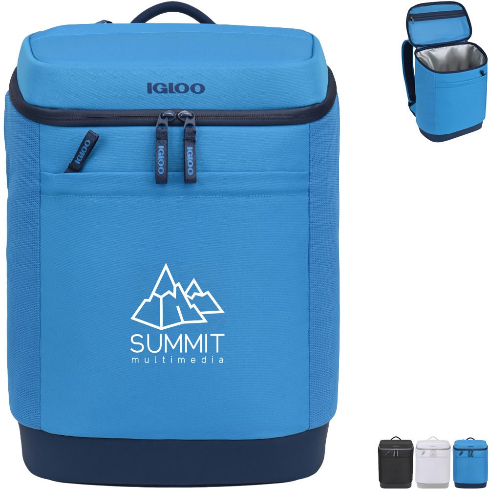 Product Photo 1 Igloo® Day Chiller Recycled Poly Backpack 24 Can Soft Cooler