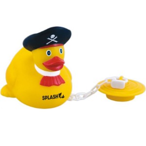 Pirate Rubber Duck with Bathtub Plug - GV1270