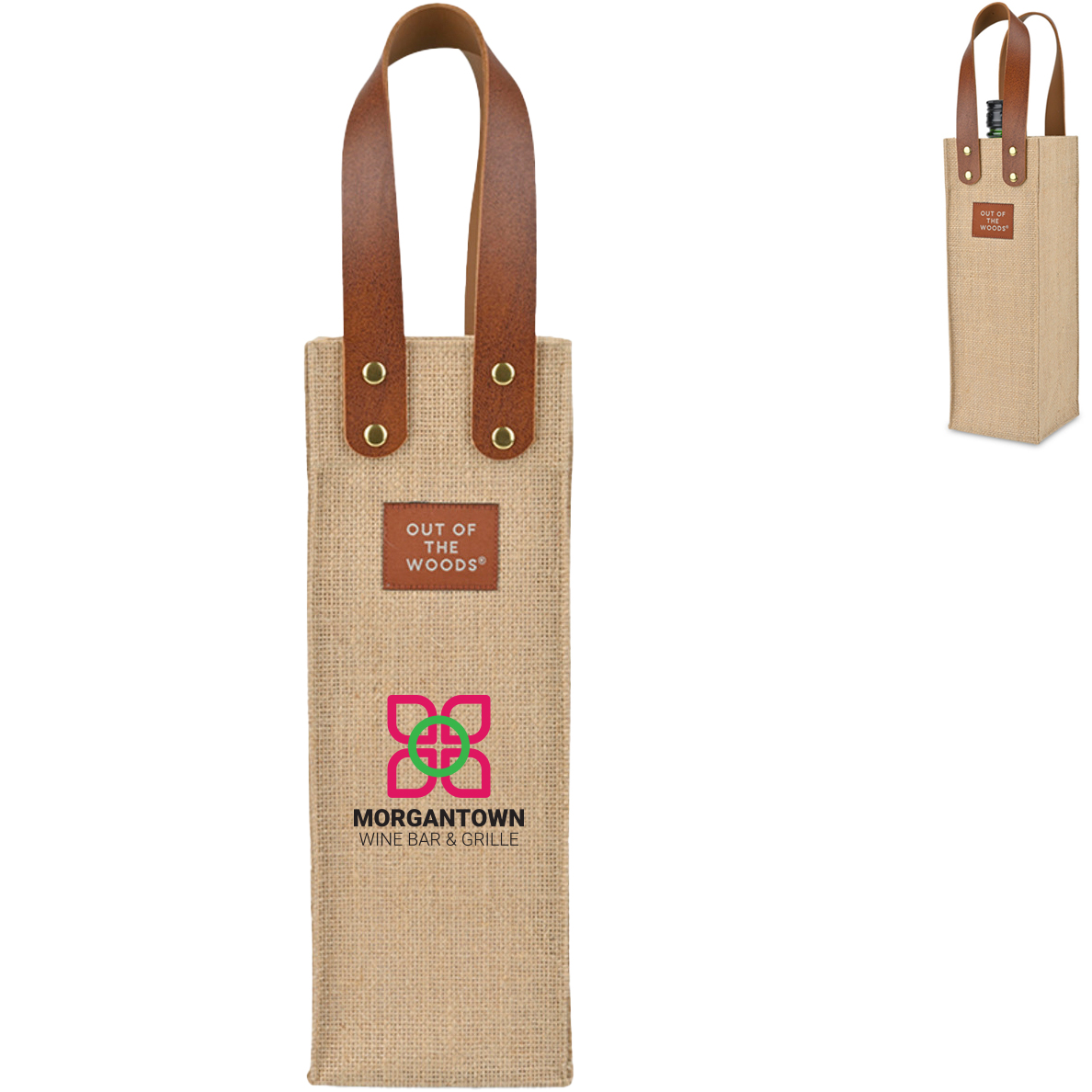 Product Photo 1 Out of the Woods® Jute Wine Tote