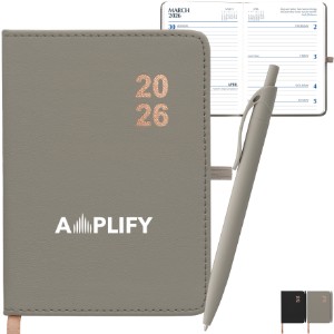 Premium 2026 Weekly Planner with Scripps Softy Pen Set - GS3869