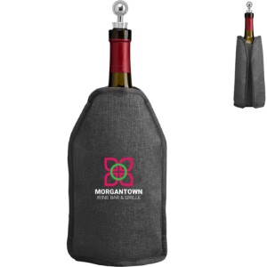 Nest Recycled Polyester Heathered Wine Bottle Cooler - GS3885