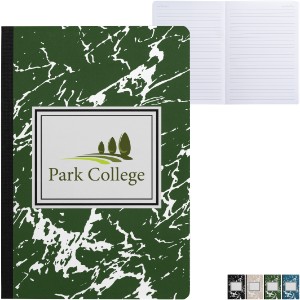 Slate A5 FSC Paper Marble Hardcover Composition Notebook, 5.71" x 8.27" - GS3887