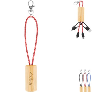 Bamboo Slider Multi-Charging Cables - HT7069