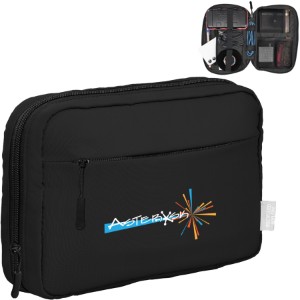 Mercer Recycled Nylon Dual-Pocket Organizer Pouch - GS3894