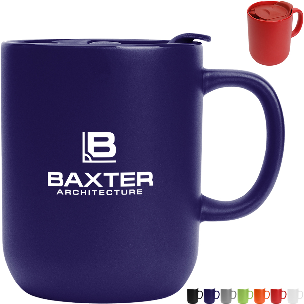 Product Photo 1 Michigan Ceramic Mug w/ Lid, 14oz.