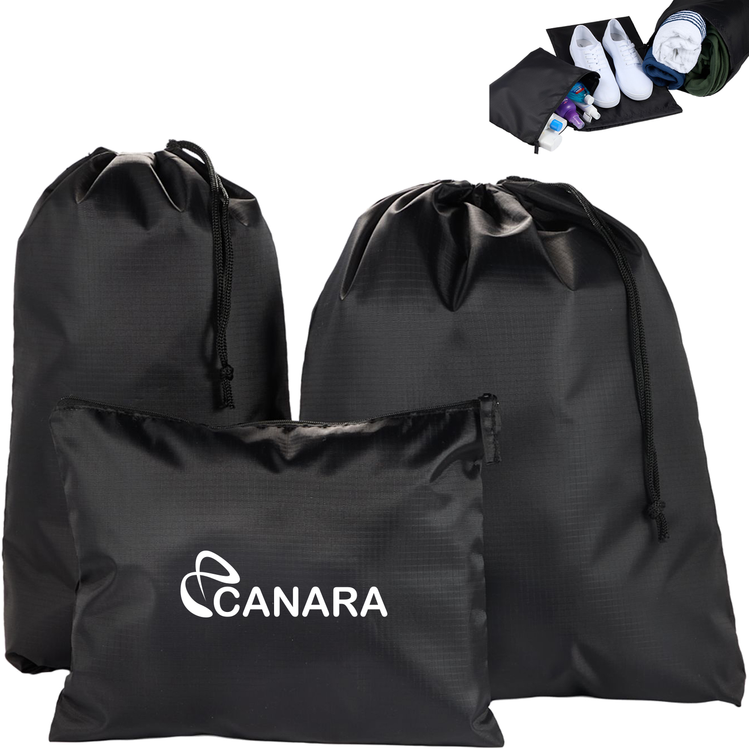 Product Photo 1 Recycled 3-in-1 Travel Bag Set