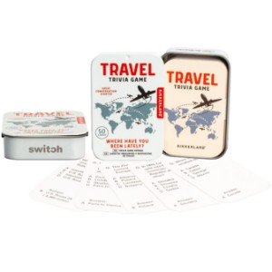 Kikkerland® Travel Trivia Card Game in Tin - IC1107