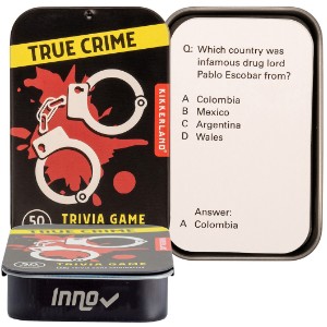 Kikkerland® True Crime Trivia Card Game in Tin - IC1120