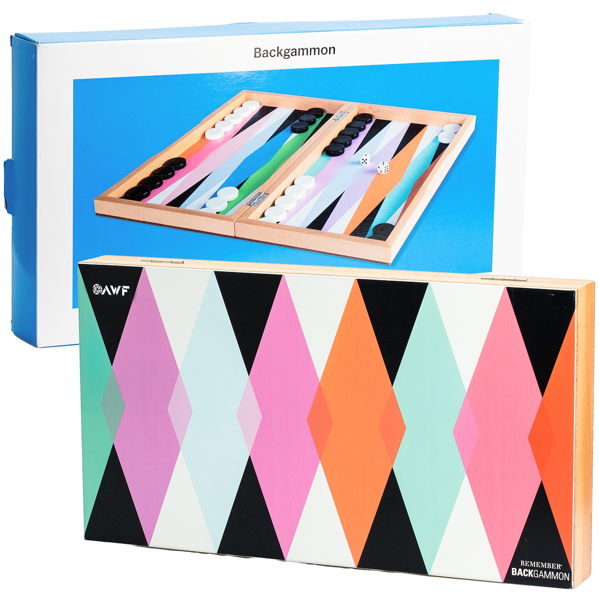 Product Photo 1 MoMA Multicolored Backgammon Set