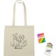 Canvas Coloring Tote Bag & Crayon Set