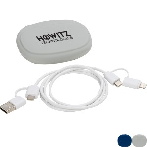 Stow 'N Go 4-in-1 60W PD 39" Data & Fast Charging Cable w/ Silicone Pouch - AR2028