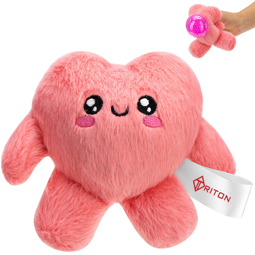 Product Photo 1 Fluffy Heart Plush and Gel Stress Buster™