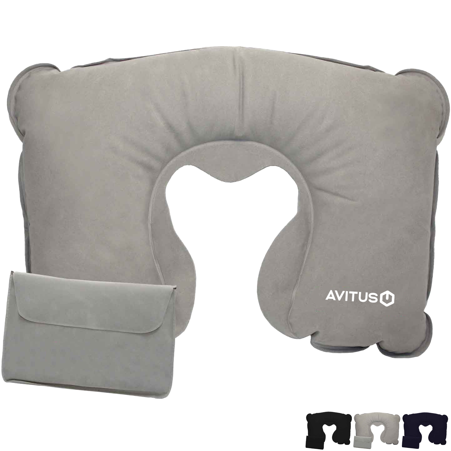Product Photo 1 Inflatable Travel Neck Pillow w/ Pouch
