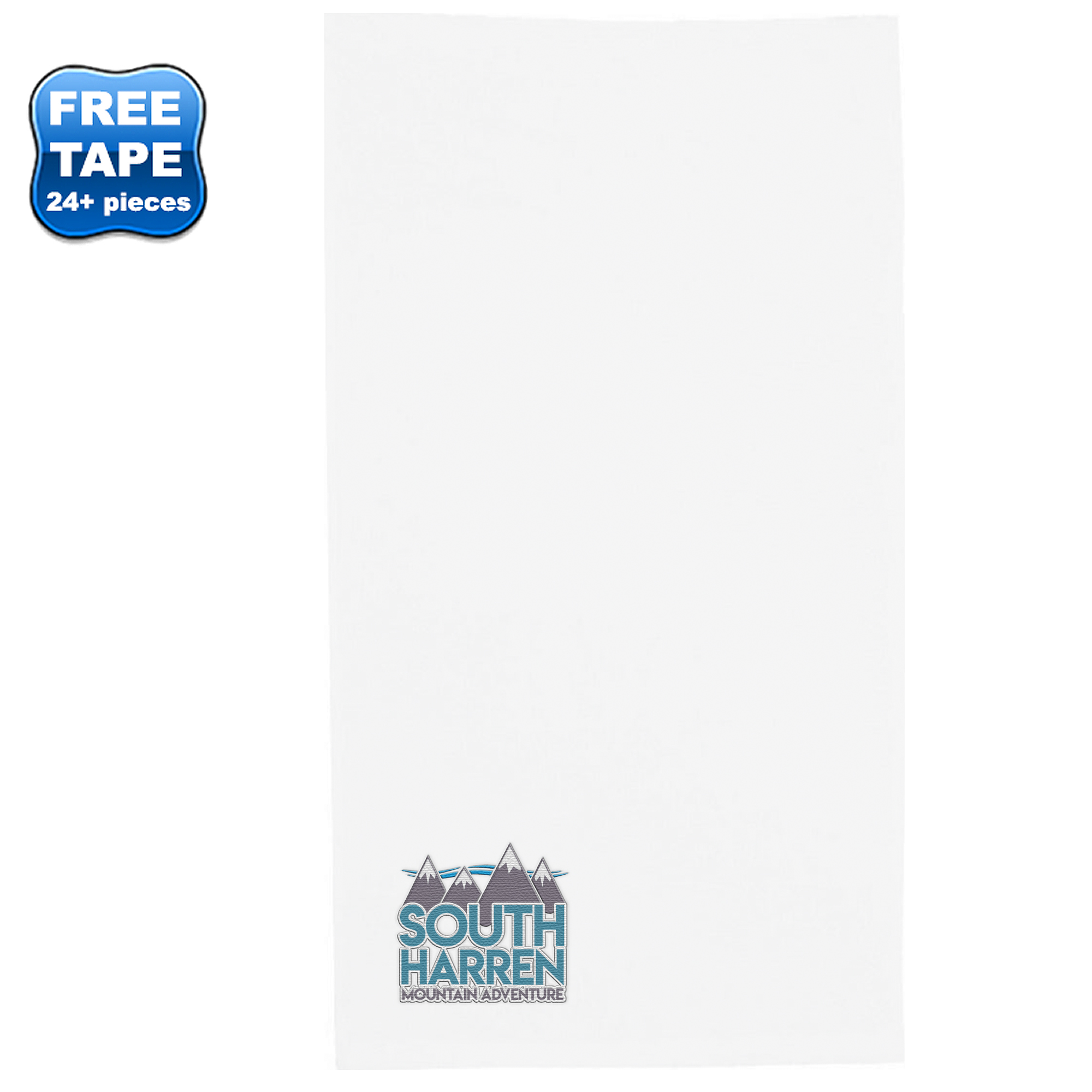 Product Photo 1 Turkish Signature Cotton Terry Velour White Sports Towel, 20" x 34"
